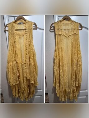 Origami by Vivienne Lace High-Low Boho Kimono – Size XL & XXL Available